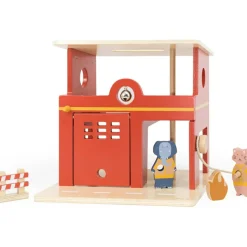 Online Caserne de pompiers en bois All animals Petites Voitures, Véhicules Et Circuits