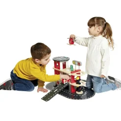 Outlet Caserne de pompiers en bois Bolid Petites Voitures, Véhicules Et Circuits