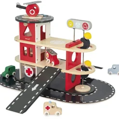Outlet Caserne de pompiers en bois Bolid Petites Voitures, Véhicules Et Circuits