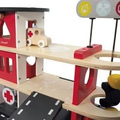 Outlet Caserne de pompiers en bois Bolid Petites Voitures, Véhicules Et Circuits