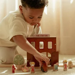 Outlet Caserne de pompiers en bois Petites Voitures, Véhicules Et Circuits
