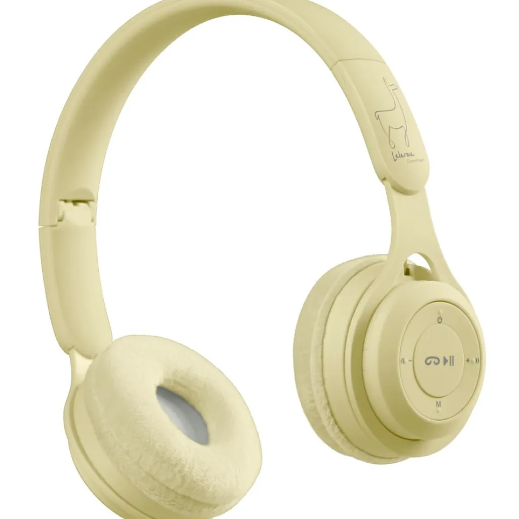 Hot Casque audio enfant sans fil Jaune Pastel Conteuse