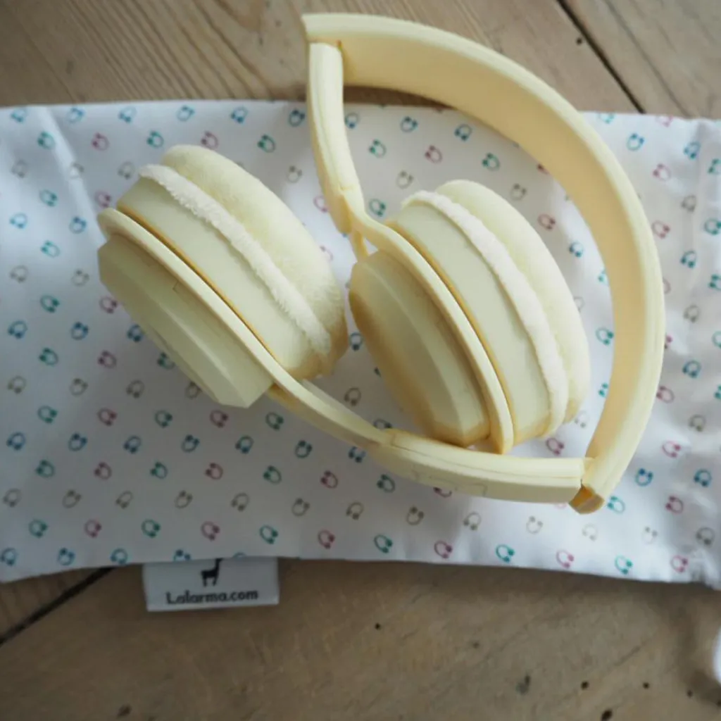 Hot Casque audio enfant sans fil Jaune Pastel Conteuse