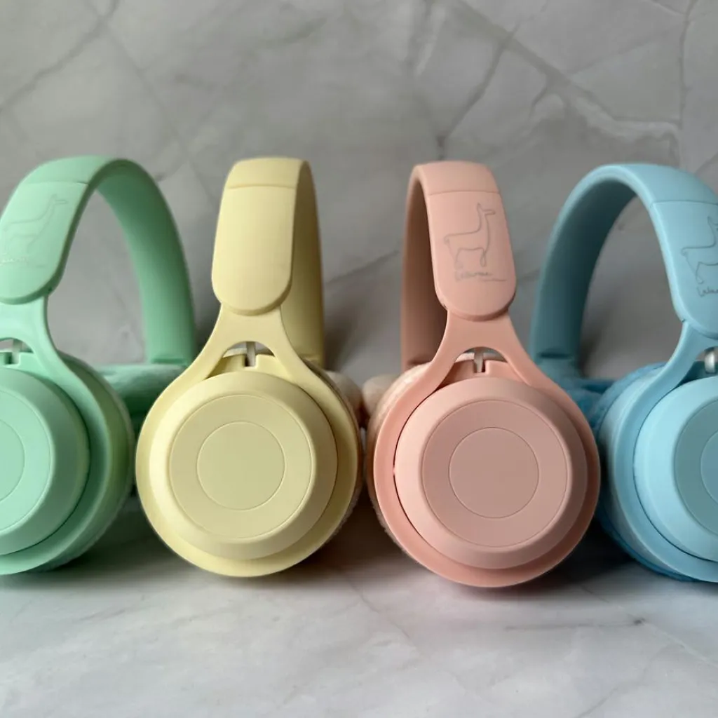 Hot Casque audio enfant sans fil Jaune Pastel Conteuse