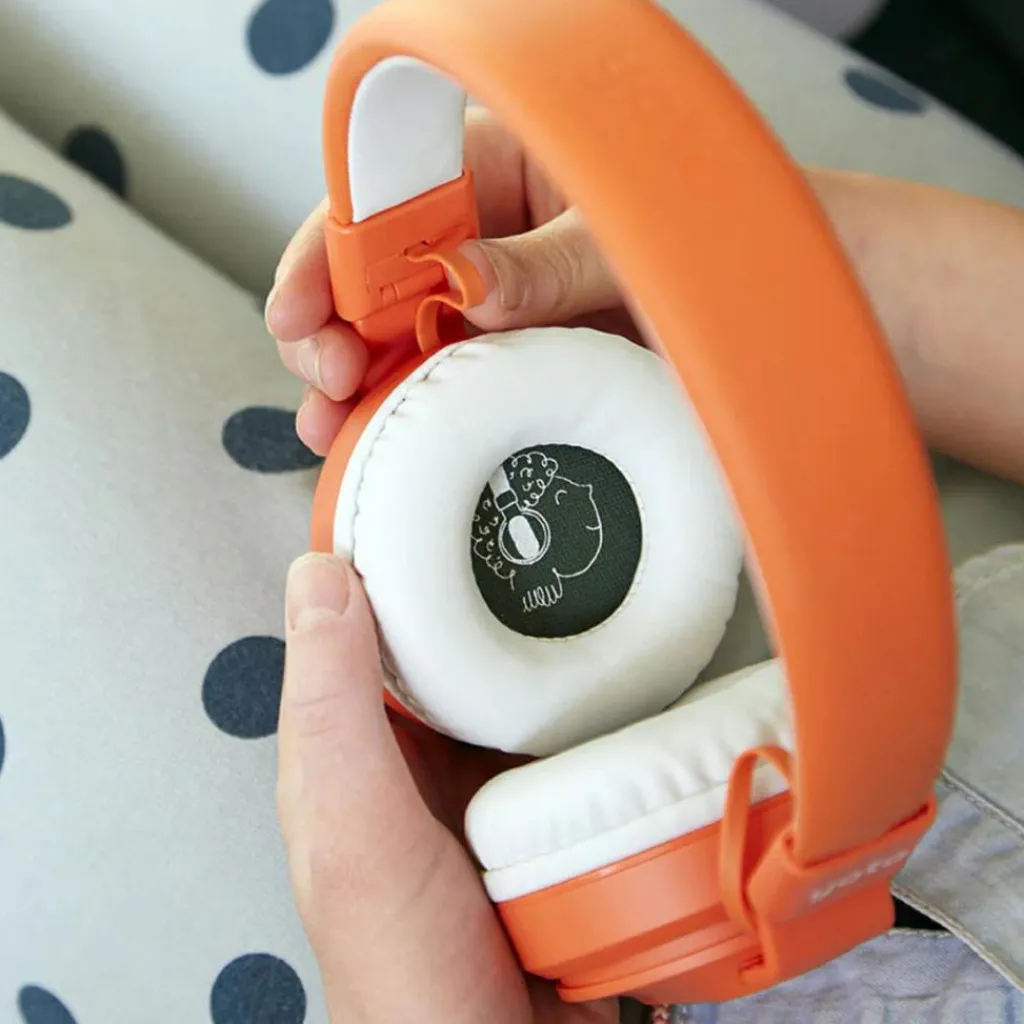 Hot Casque audio orange Conteuse