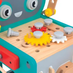 Online Chariot Brico'kids en bois robot (38 pièces) Etabli Et Outils