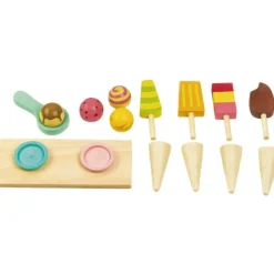 Clearance Chariot crème glacée en bois Marchand