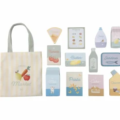 Discount Chariot de courses en bois Dînette Et Aliments Factices