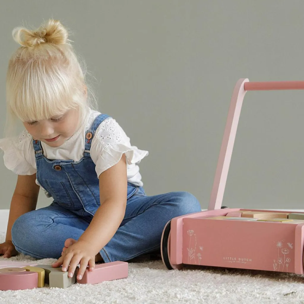 Discount Chariot de marche avec blocs de construction Wild Flowers Chariot De Marche