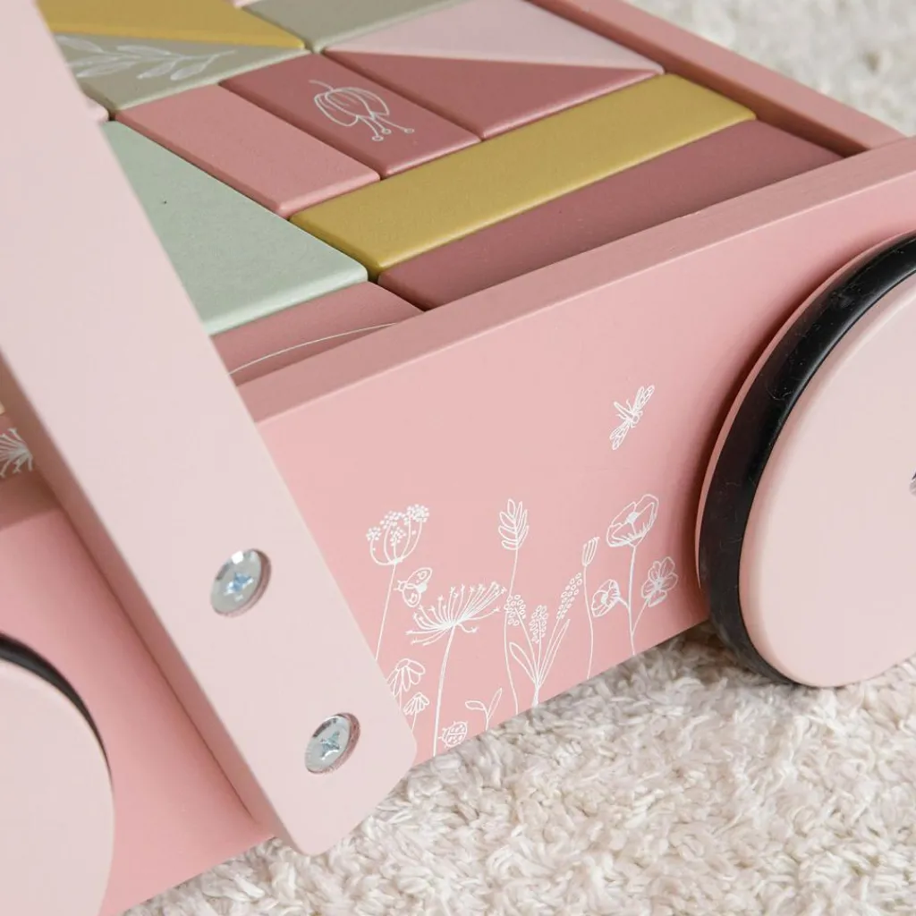 Discount Chariot de marche avec blocs de construction Wild Flowers Chariot De Marche