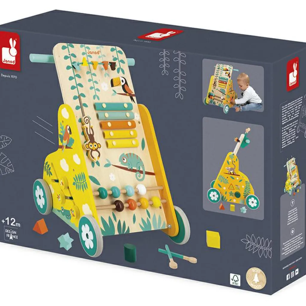 Best Chariot de marche multi-activités en bois Tropik Chariot De Marche