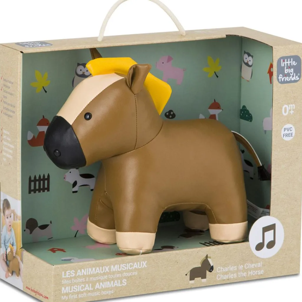 New Charles le Cheval musical Peluche Musicale
