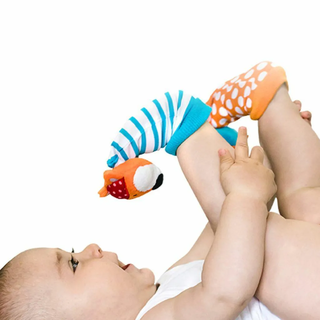 Outlet Chaussettes d'éveil Duö hibou et renard Hochet