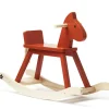 Cheval à bascule rouge orangé Carl Larsson Jouet À Bascule