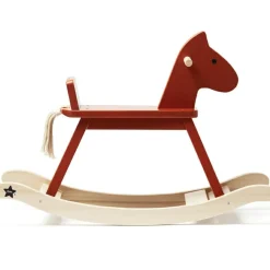 Cheval à bascule rouge orangé Carl Larsson Jouet À Bascule