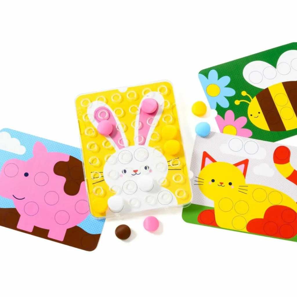 Discount Clic'Educ premier jeu de pions Jouet À Encastrer