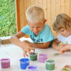 New Coffret Aki peinture aux doigts naturelle et vegan (assort. 4 pots) Dessin Et Peinture