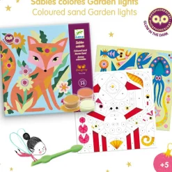 Coffret créatif Sables colorés phosphorescents Garden lights Activités Manuelles