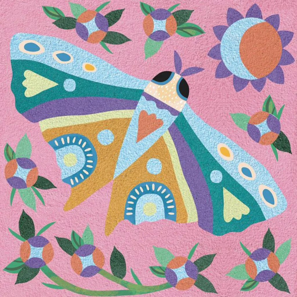 Coffret créatif Sables colorés phosphorescents Garden lights Activités Manuelles