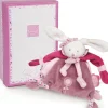 New Coffret doudou attache sucette lapin Cerise Doudou Attache Sucette