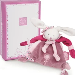 New Coffret doudou attache sucette lapin Cerise Doudou Attache Sucette