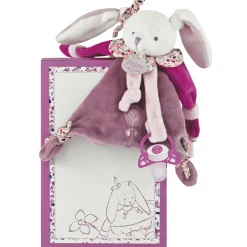 New Coffret doudou attache sucette lapin Cerise Doudou Attache Sucette