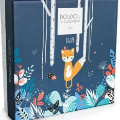 Hot Coffret doudou plat Tiwipi renard (23 cm) Doudou Plat