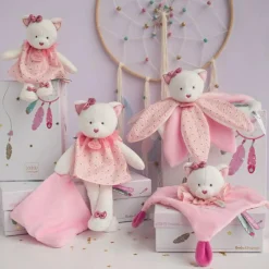 Outlet Coffret doudou pétales Chat Attrape-rêves Doudou Plat