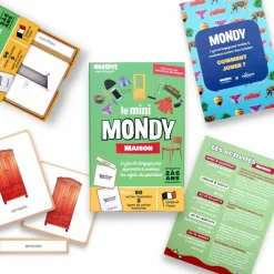 New Coffret Mini Mondy (jeu de langage autour de la maison) Apprentissage Du Temps Et Quotidien
