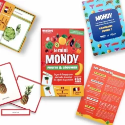 New Coffret Mini Mondy (jeu de langage autour des fruits et légumes) Apprentissage Du Temps Et Quotidien
