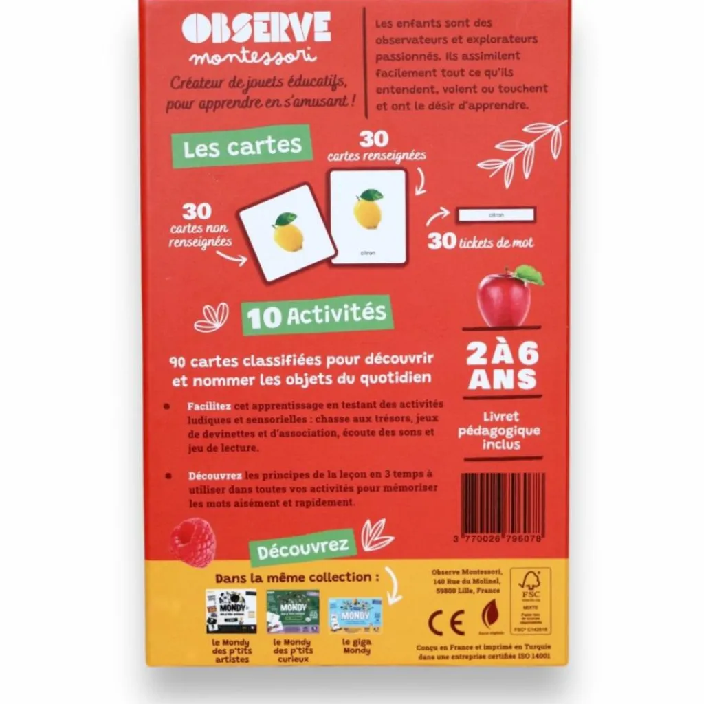 New Coffret Mini Mondy (jeu de langage autour des fruits et légumes) Apprentissage Du Temps Et Quotidien