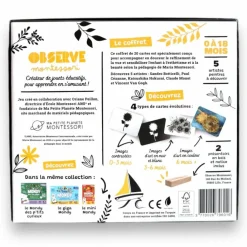 Best Coffret Mondy des P'tits Artistes (20 cartes constratées en noir & blanc) Apprentissage Du Temps Et Quotidien