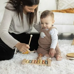Hot Coffret musical en bois (4 pièces) Instrument De Musique