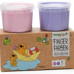 Best Coffret Nori 2 pots rose + violet peinture aux doigts naturelle et vegan Dessin Et Peinture