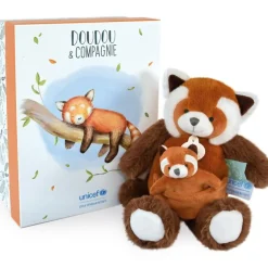 Discount Coffret peluche Panda roux et son bébé (25 cm) Peluche Moyenne (20-59 Cm)