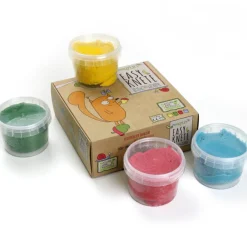 Coffret Yuki pâte à modeler naturelle et vegan (assort. 4 pots) Pâte À Modeler Et Accessoires