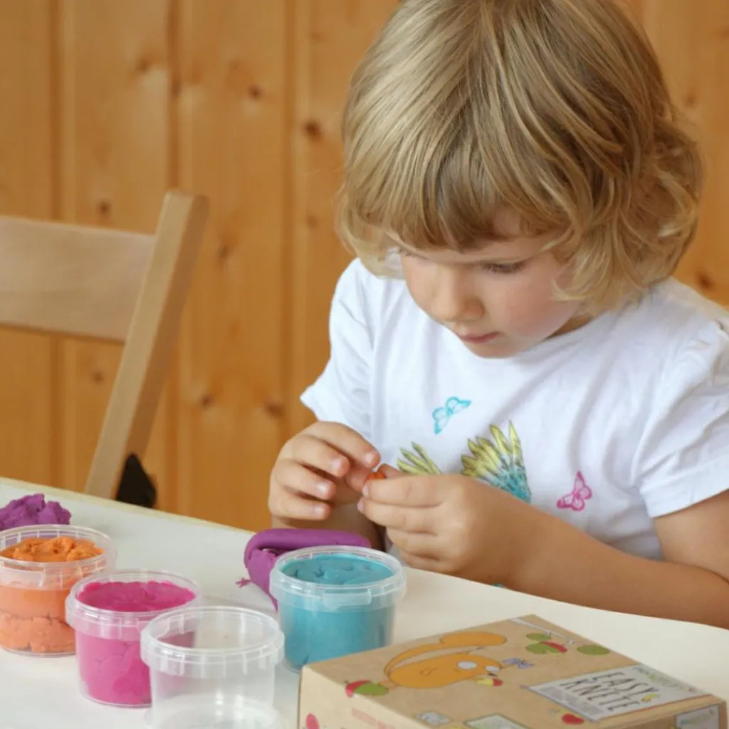 Coffret Yuki pâte à modeler naturelle et vegan (assort. 4 pots) Pâte À Modeler Et Accessoires