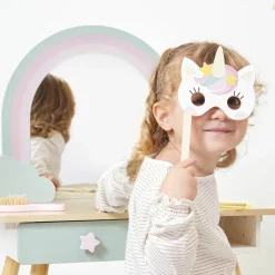 Best Coiffeuse en bois Licorne et accessoires Coin Beauté / Barbier