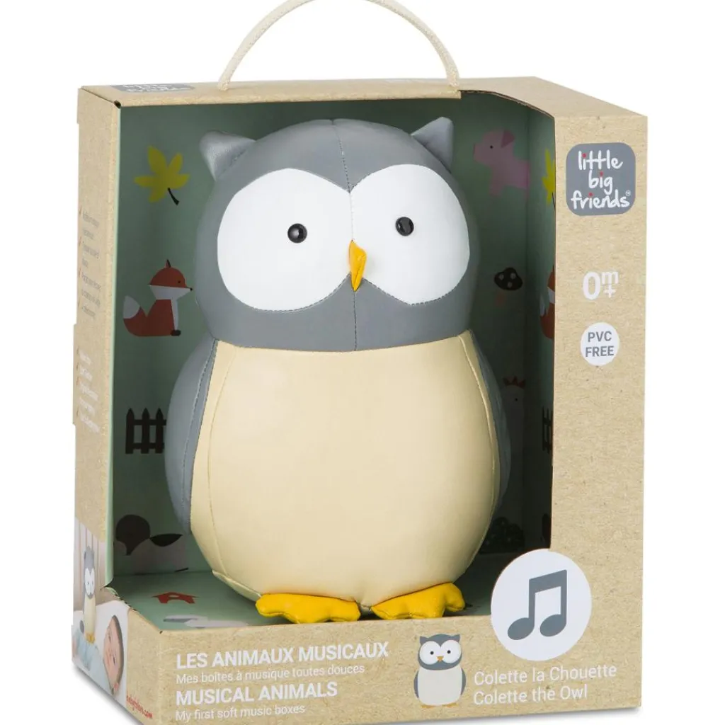 Sale Colette la Chouette Les Animaux Musicaux Peluche Musicale