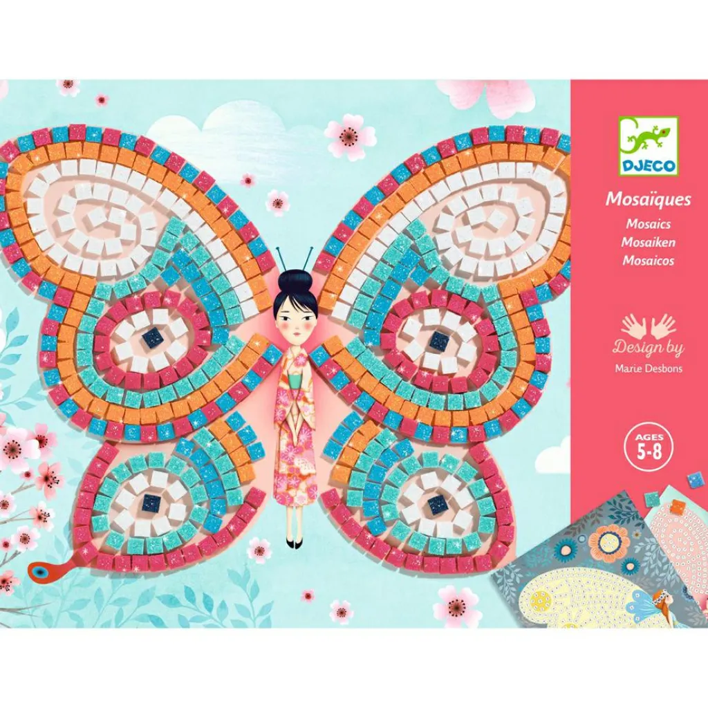 Collages mosaïques Papillons Activités Manuelles