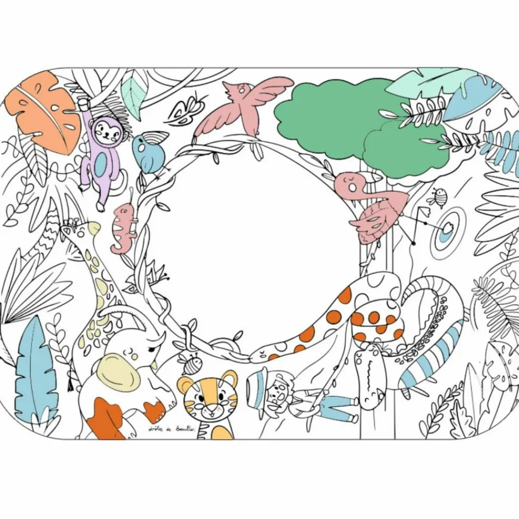 Outlet Coloriage géant Coloriboard Jungle (1 pièce) Dessin Et Peinture