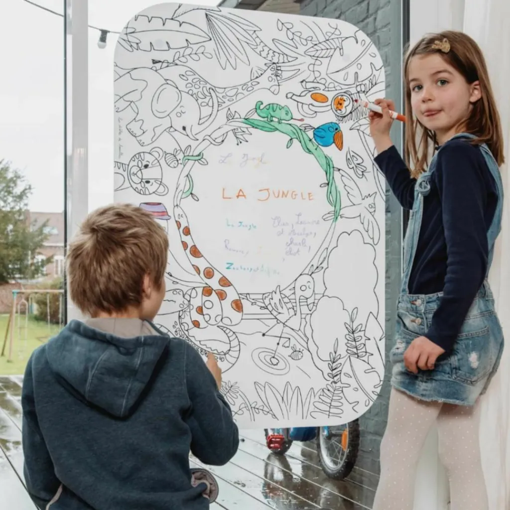 Outlet Coloriage géant Coloriboard Jungle (1 pièce) Dessin Et Peinture