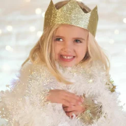 Online Couronne à paillettes Dorée Accessoires De Déguisement