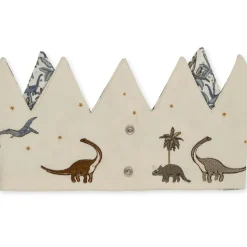 Online Couronne d'anniversaire en tissu Dino personnalisable Accessoires De Déguisement