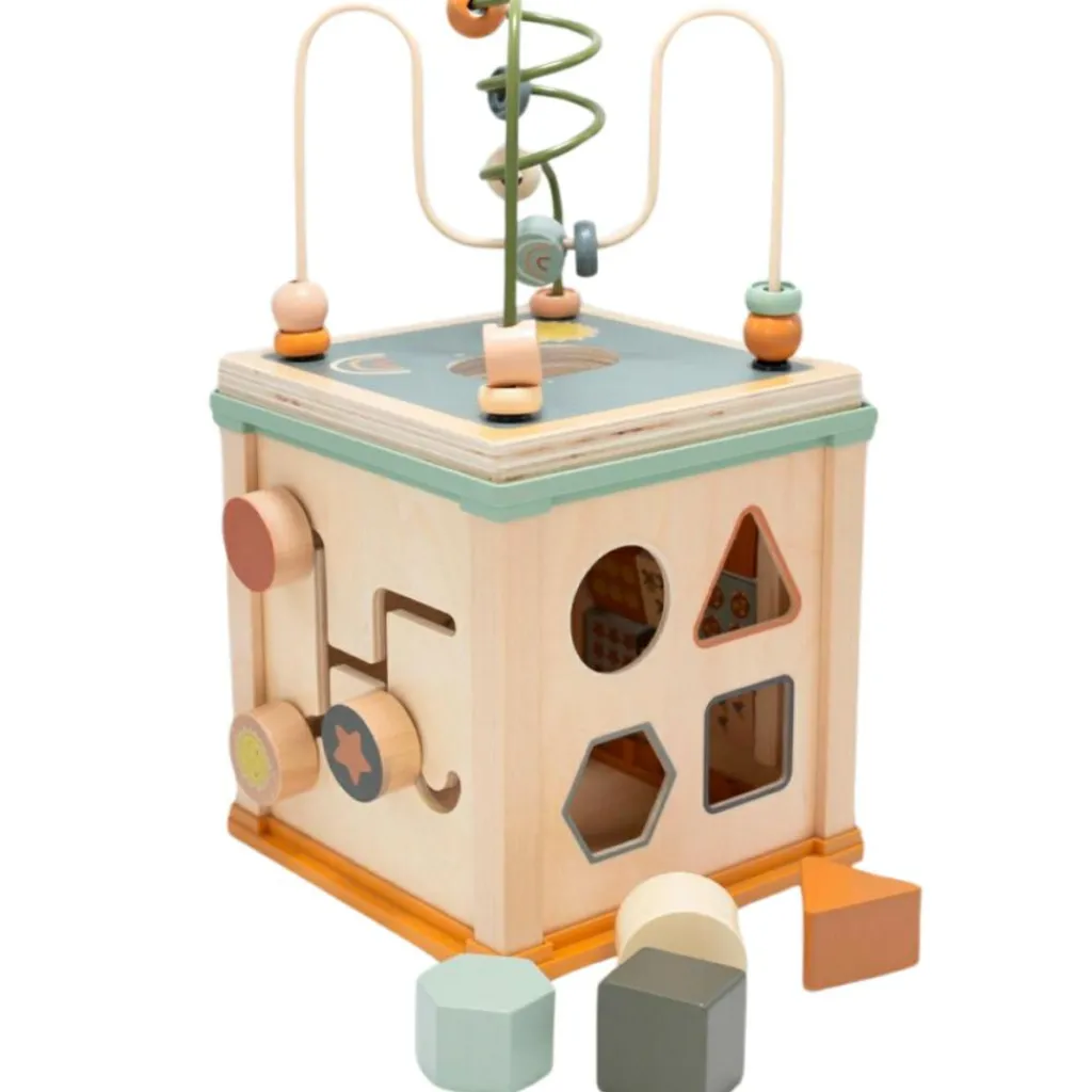 New Cube d'activités en bois Balle / Cube D'Activités