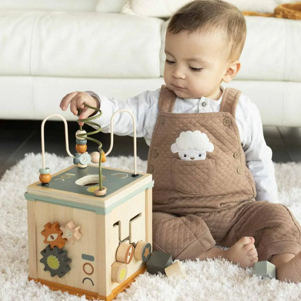 New Cube d'activités en bois Balle / Cube D'Activités