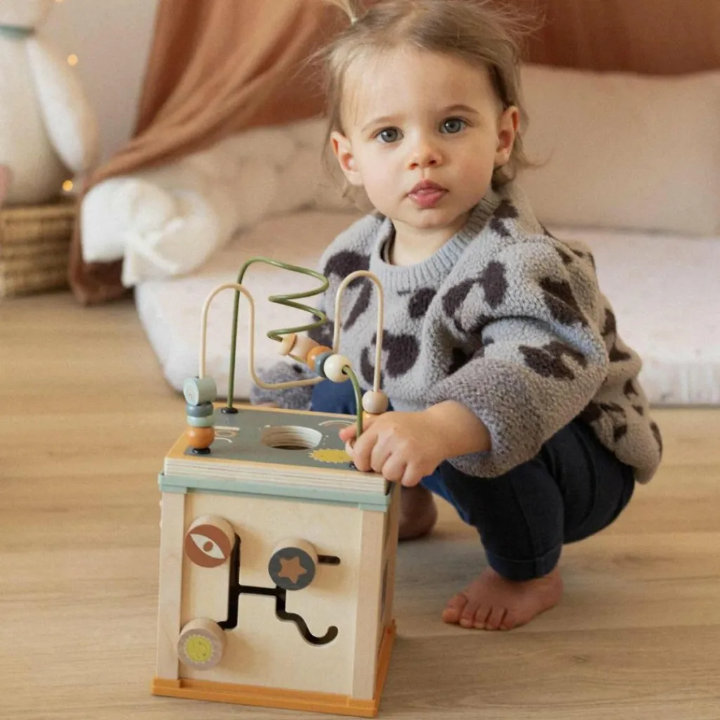 New Cube d'activités en bois Balle / Cube D'Activités