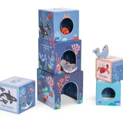 Outlet Cubes empilables + personnages Les aventures de Paulie (6 cubes) Jouet À Empiler