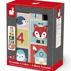 Cubes empilables baby forest (6 cubes) Jouet À Empiler