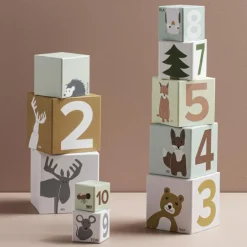 Discount Cubes empilables Edvin (10 pièces) Jouet À Empiler